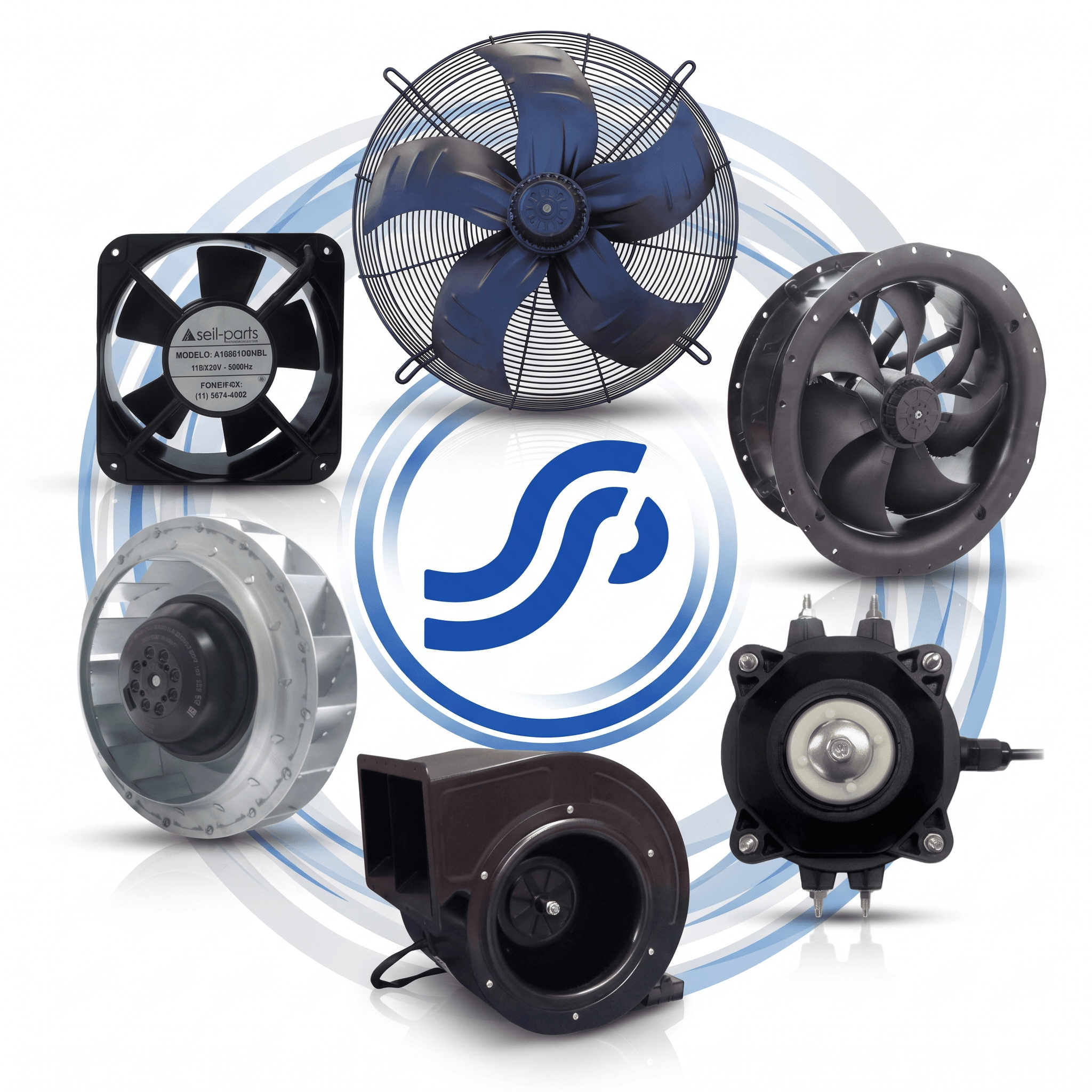 Equipamentos de ventilação industrial da Sell-Parts
